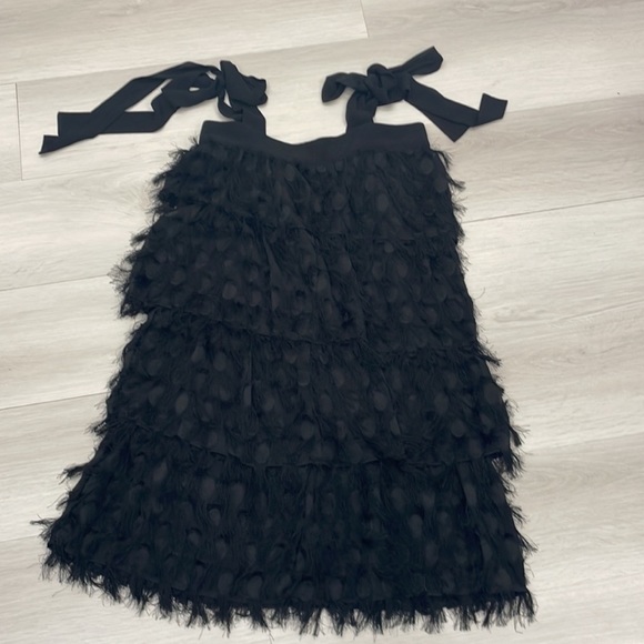 Michael Michael Kors Black Fringe Dress - Picture 2 of 5